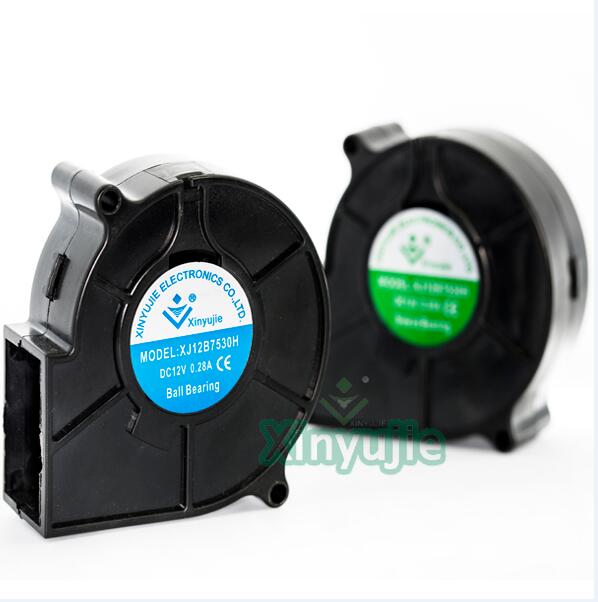 Mini Plastic 75X74X30mm 7530 75mm Blower Fan 12V 24V Optional