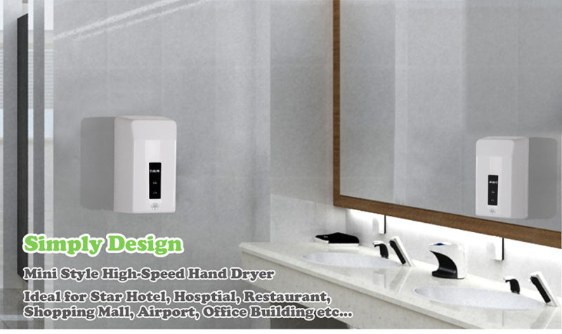 Toilet High Speed Wall Mounted Automatic Hand Dryer Vx280