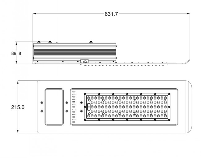 10kv Surge Protection High Power 120W LED Street Light IP67