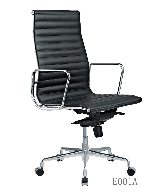 Modern Office Ergonomic Executive Aluminium Hotel Revolving Leather Chair (E001A)