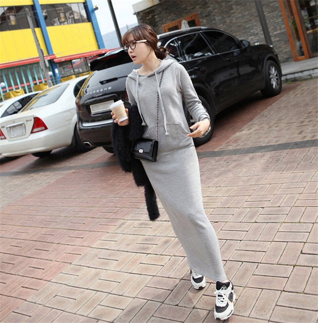 Autumn and Winter Fashion Women Long Fleece Coat