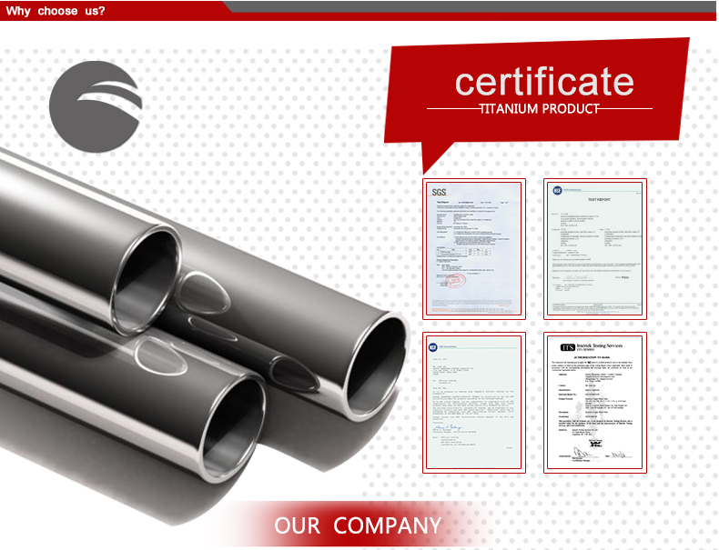 ASTM B 338 Gr2 Seamless Titanium Tube/Pipe