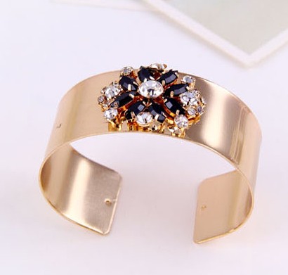 Fashion Jewelry/Costume Jewellery Bangle/Open Bangle with Stones (XBL12598)