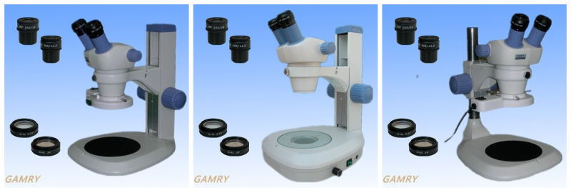 Stereo Zoom Microscope Jyc0730 Series with Different Type Stand