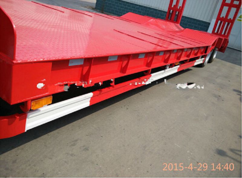 Lufeng Brand New Container Semitrailer with Triangle Axle