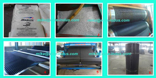 HDPE Waterproof Drainage Membrane with Non Woven Geotextile