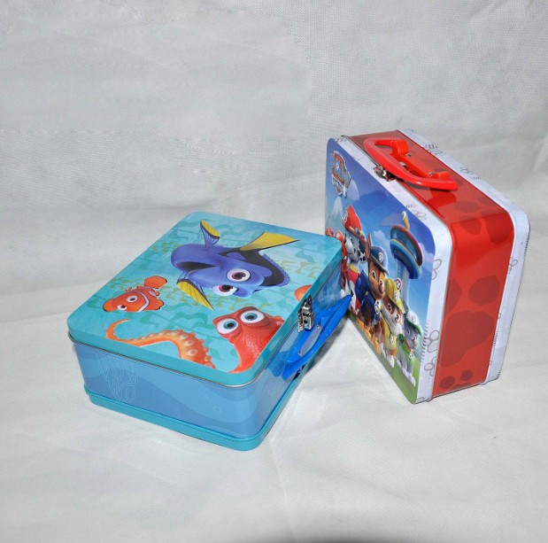 Handle Lunch Tin Box Packagingmetal Food