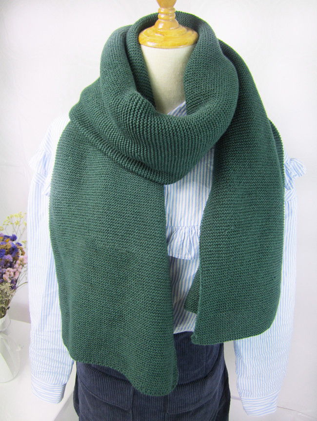 Womens Mens Unisex Multiple Style Neck Warmer Thick Cashmere Feel Winter Knitted Scarf (SK130)