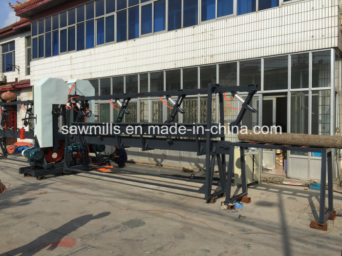 Double Head Vertical Band Saw Wood Cutting Sawmill Woodworking Machine