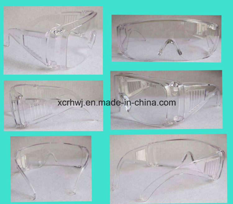 Clear Lens with Yellow Frame Safety Goggles, Protective Eyewear, Eye Glasses, Ce En166 Safety Glasses, PC Lens Safety Goggles Supplier