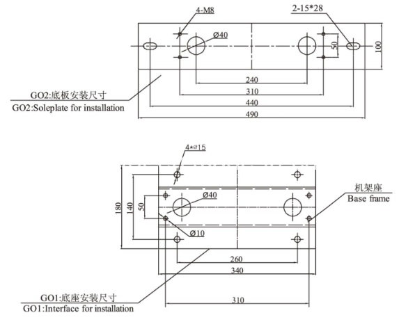 Unidirectional Machine Room Lift Used Speed Governor, Elevator Parts (OS15-240)