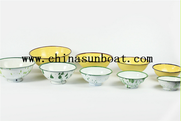 Enamel Tableware Dinner Soup Bowl