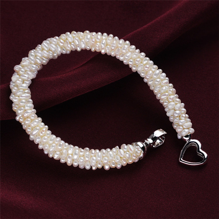 Snh 3mm Button Shape Natural Pearl Jewelry Set