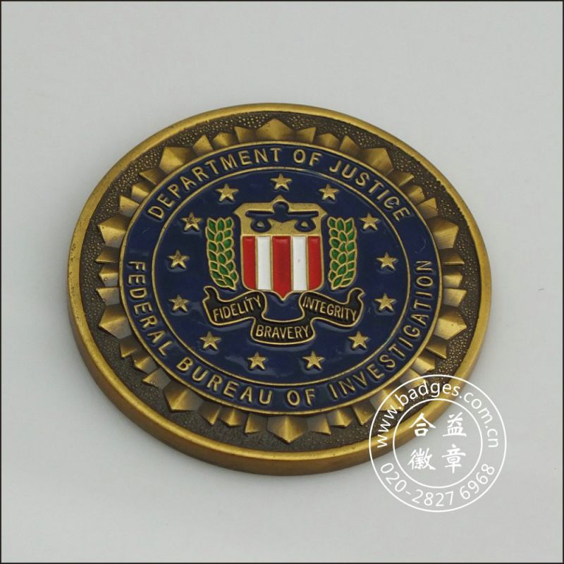 Gold Organizational Coin, Custom Coin for Souvenir (GZHY-BADGE-078)