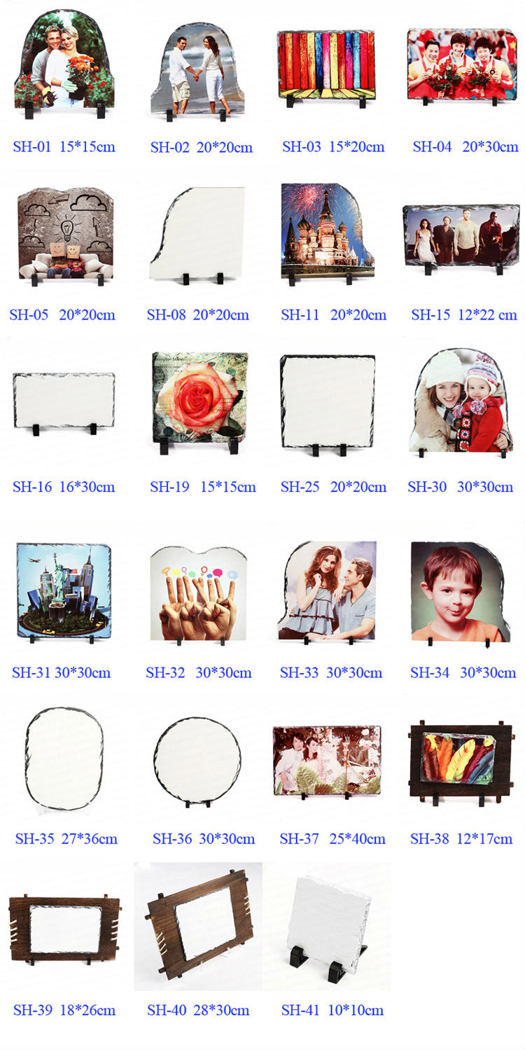 DIY Heat Transfer Printing Coated Sublimation Blank Photo Rock Slate