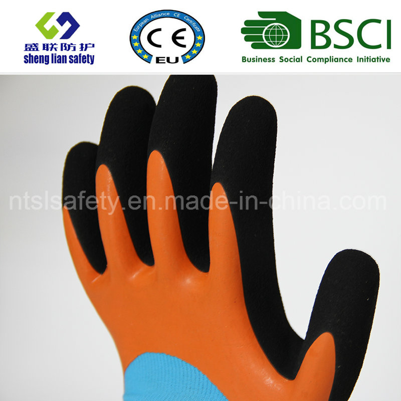 Latex Frosted Gloves, Sandy Finish Safety Work Gloves (SL-RS304)