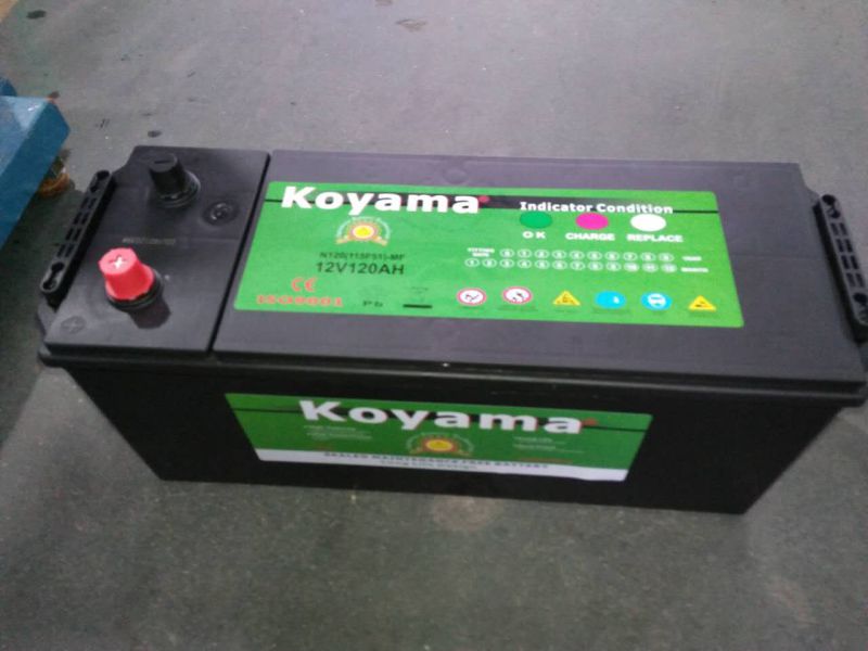 12V 120ah Maintenance Free Automobile Battery N120 115f51