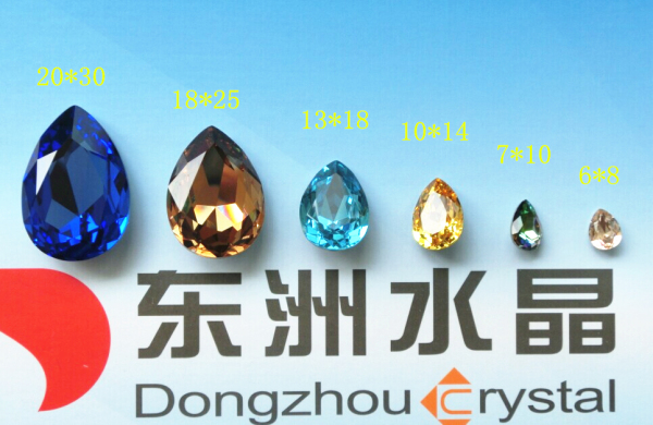 Factory Crystal Beads for Apparel with Two Holes and Different Color