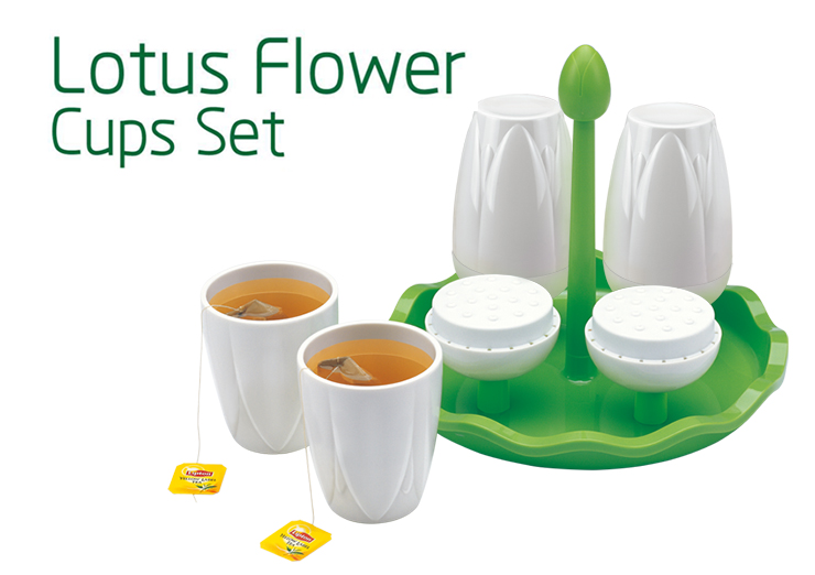 100% Melamine Lotus Flower Cups Set Artistic Mug