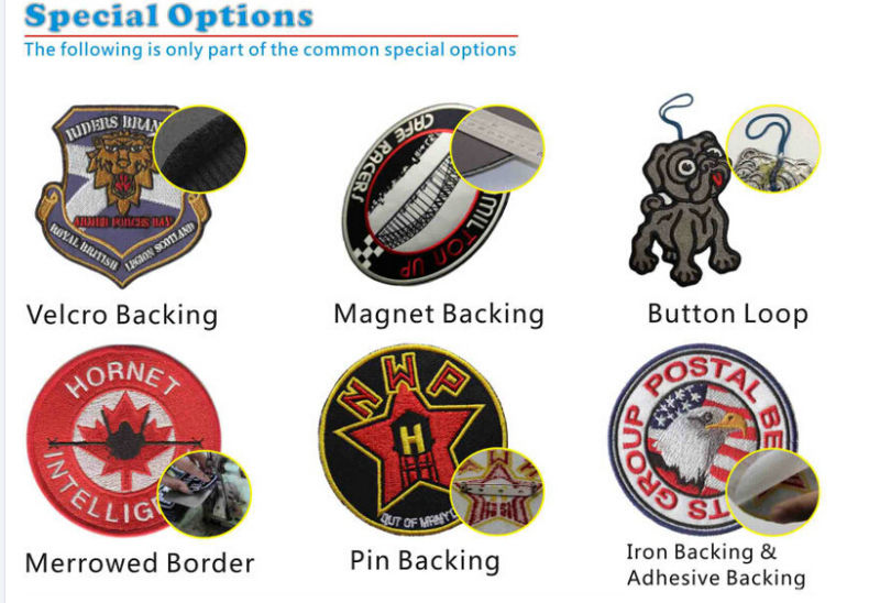 Embroidery Badges for Garment, Toy, Footwear Embroidery Tag