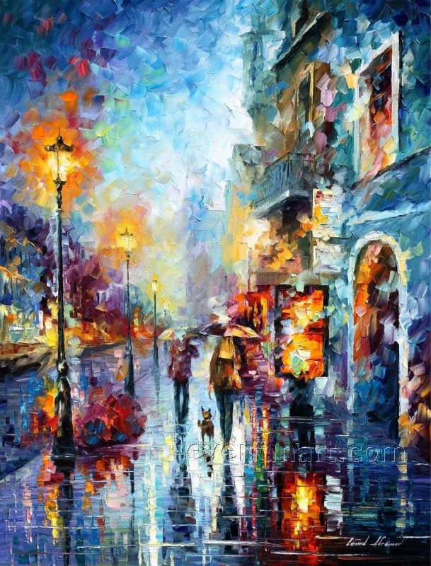 Handmade Palette Knife Modern Oil Painting on Canvas