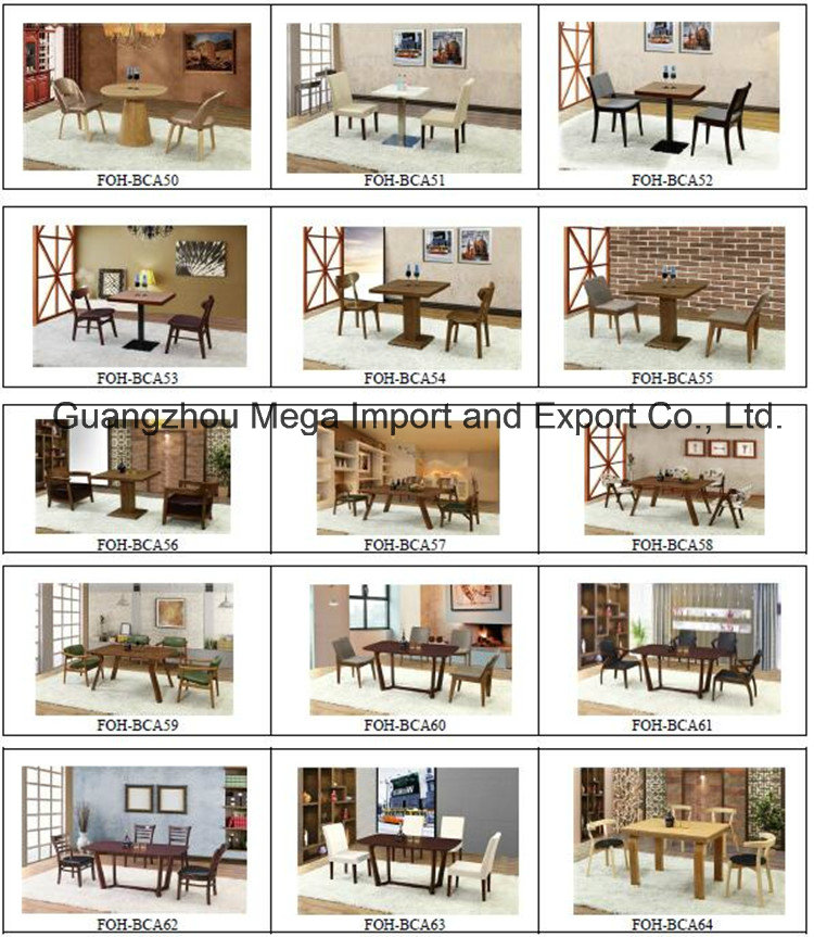 Luxury Solid Wood Furniture Restaurant (FOH-BCA63)