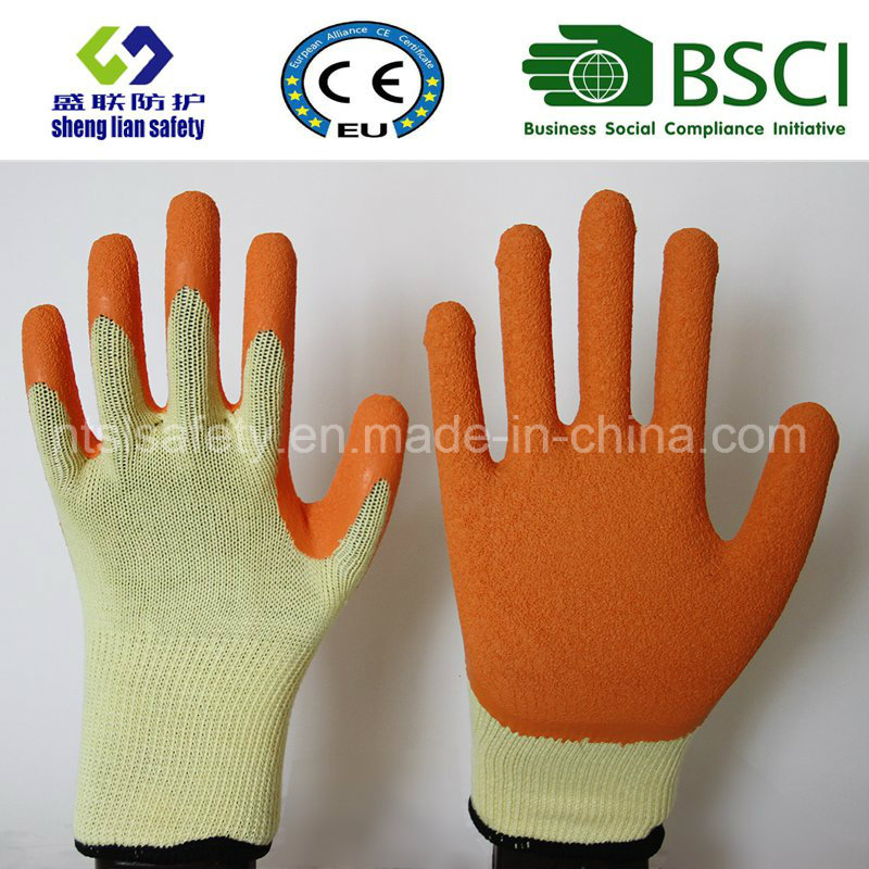 Latex Frosted Gloves, Sandy Finish Safety Work Gloves (SL-R501)