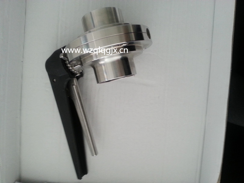 Hygienic Stainless Steel Butterfly Valve Welded Manual Valve