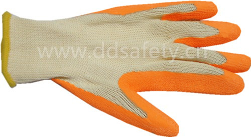 Orange Latex Coated Work Gloves with Ce Dkl321