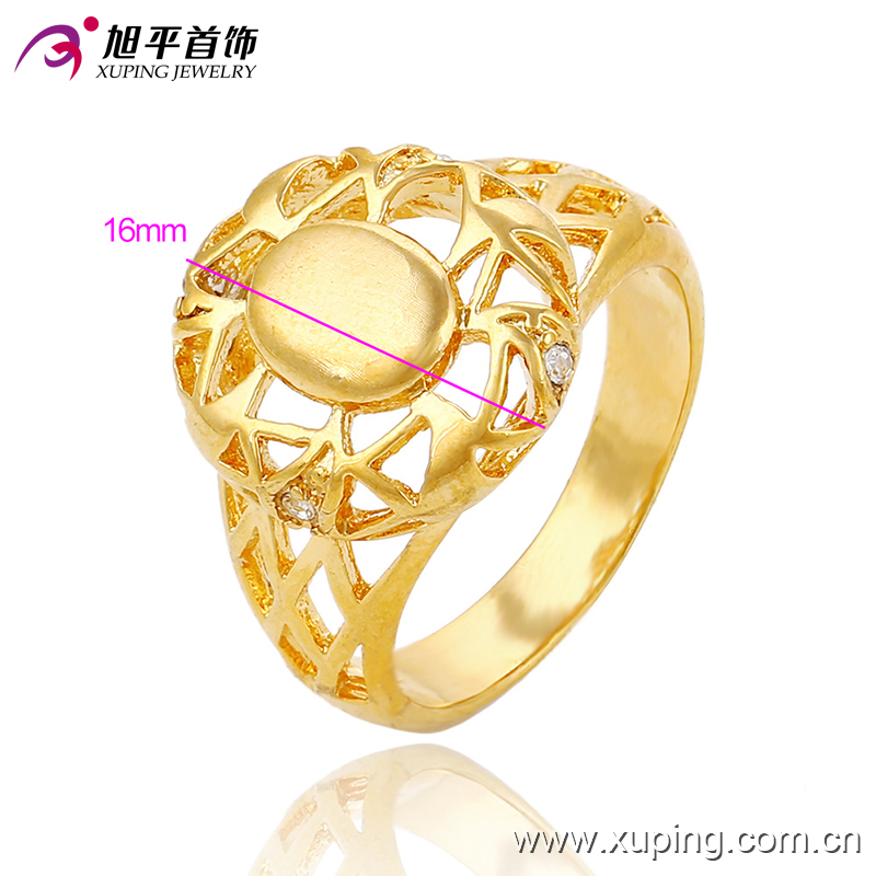 13655 Fashion CZ 24k Gold-Plated Women Imitation Jewelry Finger Ring