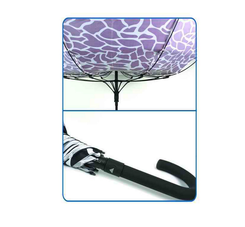 Water Ripple Print Fiberglass Windproof Umbrella (YS-SM23083907R)