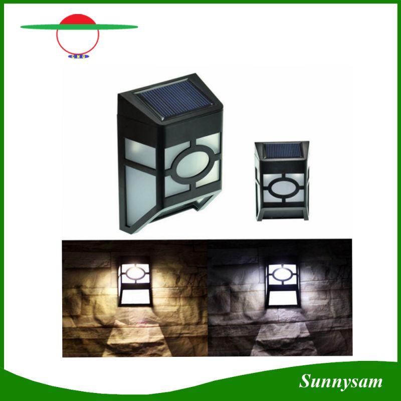 2016 Waterproof Solar Wall Lamps ABS Path LED Solar Light Outdoor Garden Wall Lightings Yard Path Fence Lamp for Home Corridor