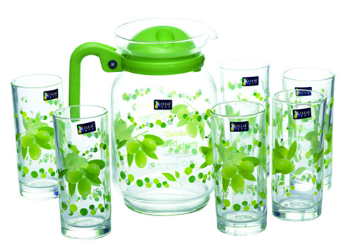 High Quality Glass Jug Set Glassware Kitchenware Kb-Jh06137