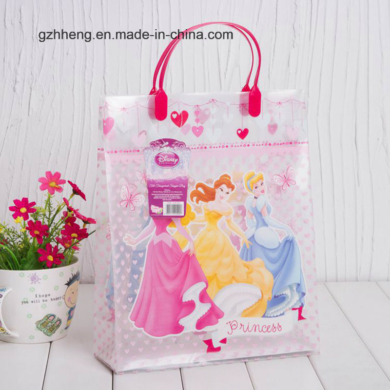 Customized cartoon printing promotional plastic gift bag(PVC bags)