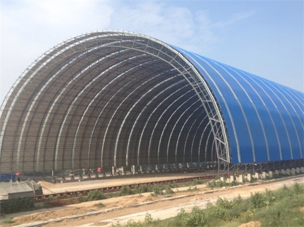 Light Steel Bolted Ball Cylinder Coal Storage Space Frame