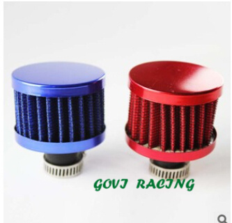 Blue Motorcycle Air Filter 13mm Car Air Intake Filter