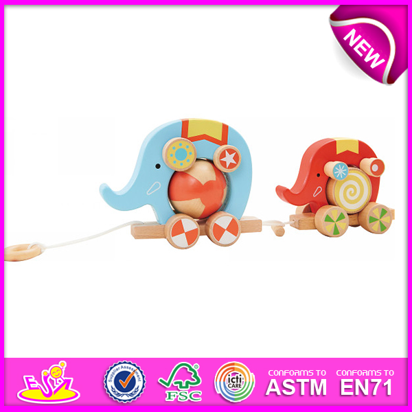 Lovely Toy Wooden Pull and Push Toy for Kids, Wooden Toy DIY Push Toy for Children, Cute Design Wooden Pull Toy for Baby W05b075