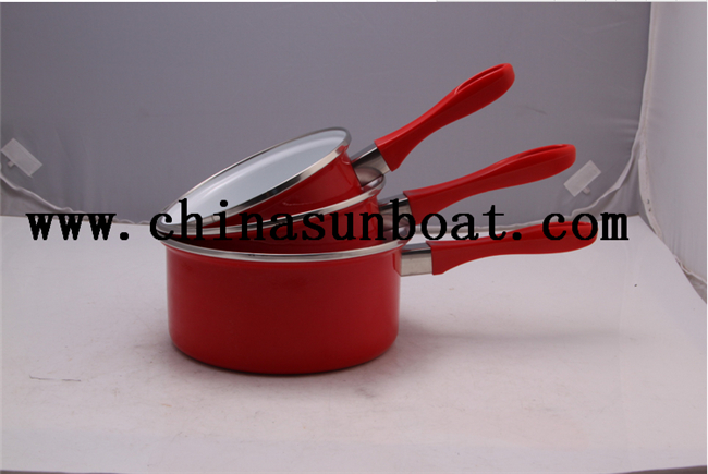 Enamel Mini Single Handle Milk Pot