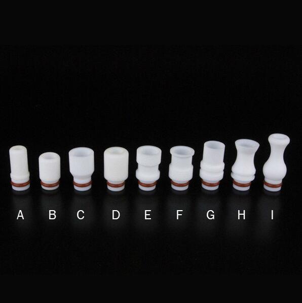 510 Teflon Drip Tips Wide Bore Drip Tips Mouthpiece Fit EGO Vaporizer Atomizers Tanks Plastic Ce4 Rda Electronic Cigarette Clearomizer