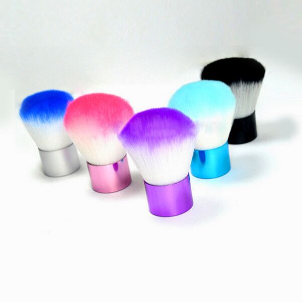 Goat Hair Makeup Cosmetic Retractable Kabuki Powder Blush Brush