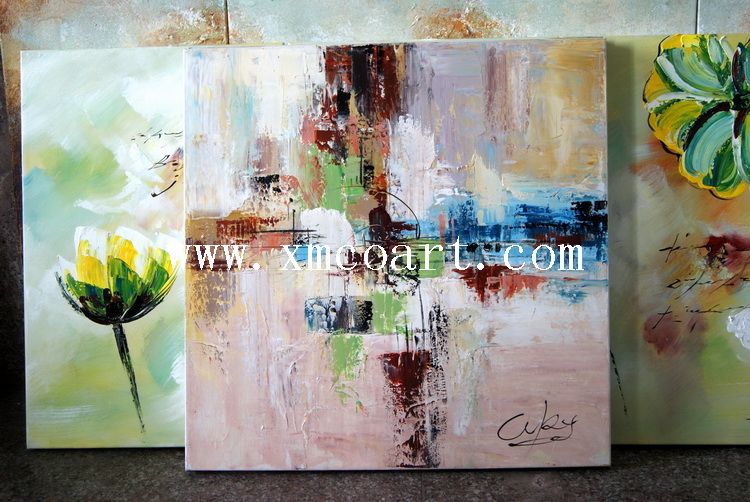 100% Handmade Abstract Oil Painting (New-196)