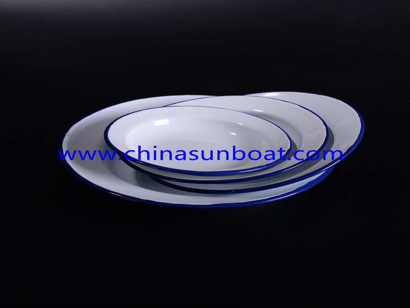 Enamel Tableware Round Food Bowl