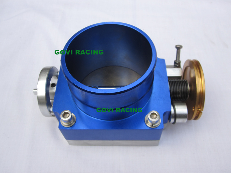 65mm/70mm/80mm/90mm/100mm Universal Racing Throttle Body Aluminum Blue/Red /Silver