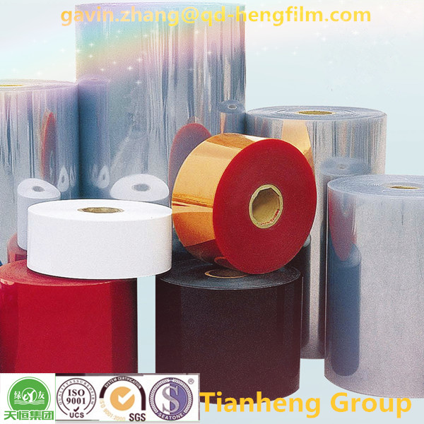 Colorful PVC Rigid Film Roll for Pharmaceutical Packing, Plastic PVC Film