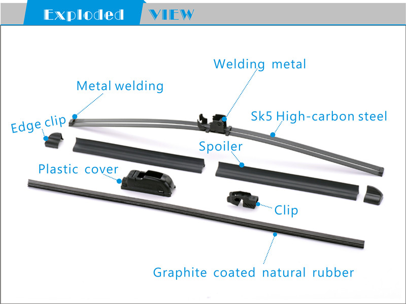 High Quality Carbon Fiber Auto Parts Car Wiper Blade