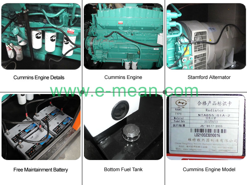 300kw Open Type Diesel Generators with Cummins Engine