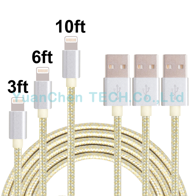 High Quality Fast Charging Data Charging USB Cable for iPad iPhone