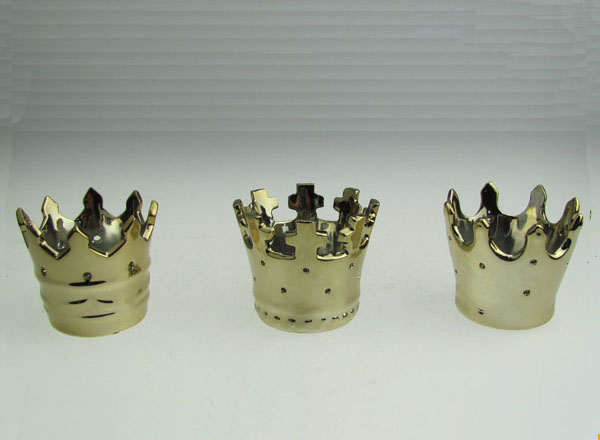 Hot Sale, Small Creative Crown Shape Ceramic Candle Holders (home decoration)