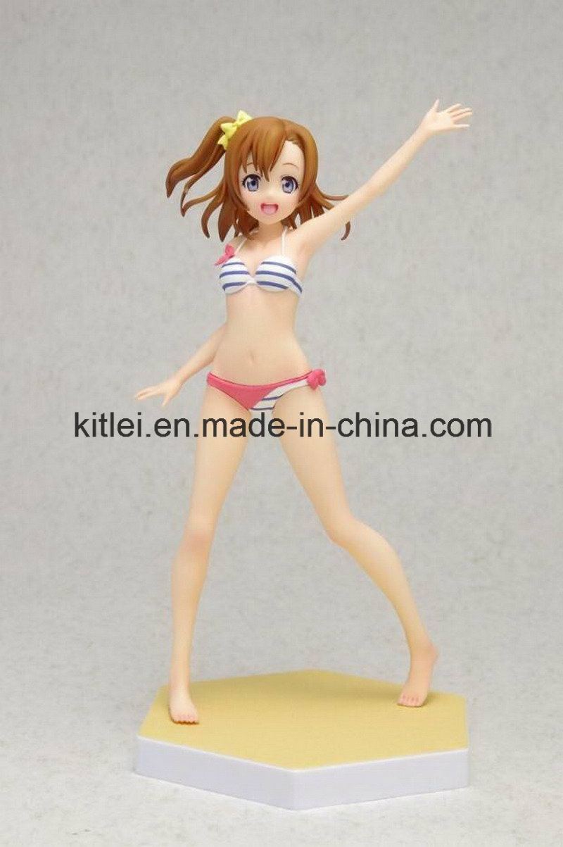 OEM Sexy Plastic Figure Toy with Long Hair