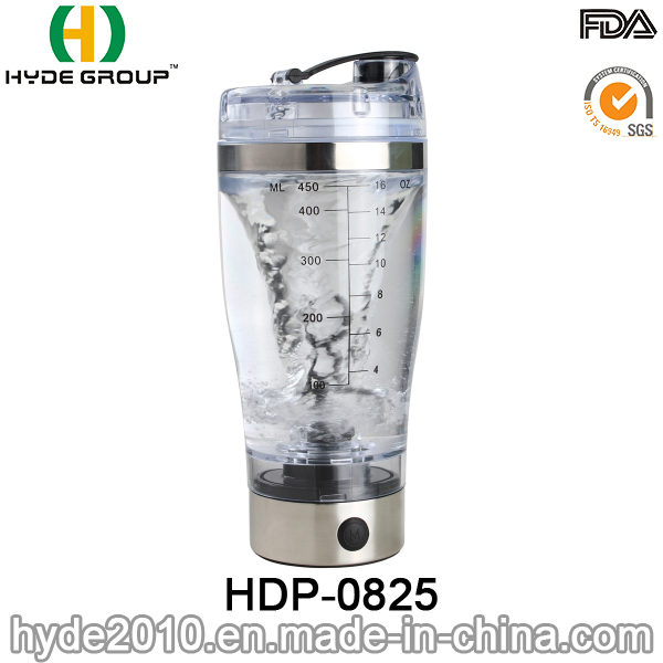 2016 BPA Free Plastic Protein Electric Shaker Bottle, Customized Plastic Electric Protein Shaker Water Bottle (HDP-0825)